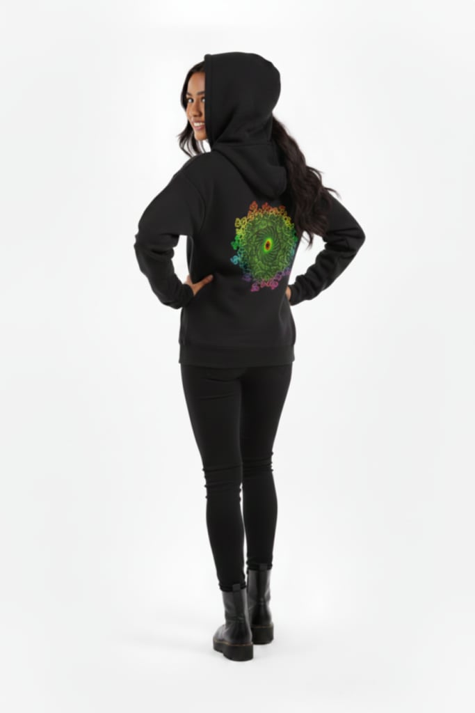 Mycelium Maze Hoodie - Back