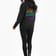 Rainbow Laluna Cosmic Hoodie showing back with cosmic moon design | Ravers Co
