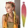 Fire Glitter Braiding Extensions showing fiery orange and yellow gradient | Ravers Co