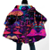 Psychedelic Purple Mushroom Cloak - full view on model | Ravers Co