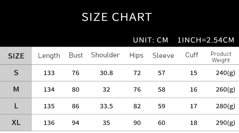 Heart Skeleton Rave Jumpsuit Size Chart