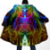 Picture of the back of a psychedelic waves rave cloak