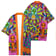 Psychedelic Alien Kimono - full view on model | Ravers Co