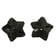 Black Star Sequin Pasties - close-up of shimmering star-shaped nipple covers | Ravers Co