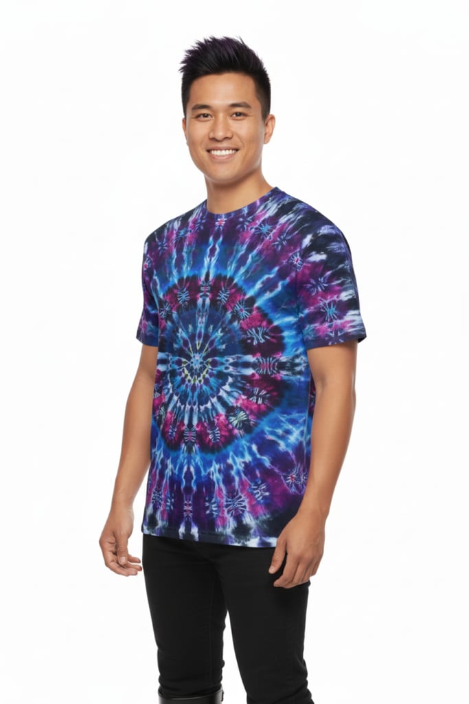Psy Art Cross T-Shirt - right side view showing sleeve detail | Ravers Co