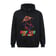 Rainbow Acid Drop Hoodie in Black - Back View | Ravers Co