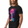 Trippy Mushroom T-Shirt - Front view showing vibrant psychedelic print | Ravers Co