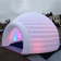 Giant Inflatable LED Festival Igloo lit up at dusk | Ravers Co