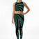 Sacred Spiral Rave Set - front view of fractal print top and leggings | Ravers Co