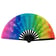Psychedelic Rainbow Hand Fan