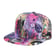 Urban Scribble Baseball Cap with blue and white graffiti print | Ravers Co