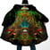 Photo showing the back of the Mushroom Dream Rave Cloak