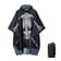 Skeleton Rain Poncho worn by a raver at a festival, front view | Ravers Co