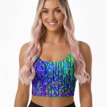 Flower Drip Rave Top