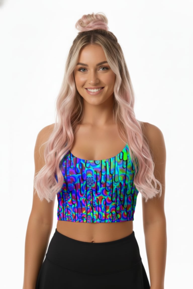 Flower Drip Rave Top