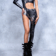 Silver Snake Rave Jumpsuit - front view on model | Ravers Co