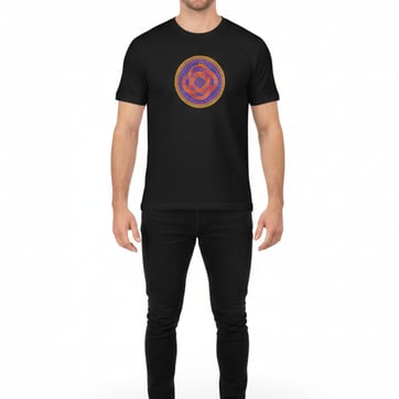 Celtic Snake T-Shirt - front view showing vibrant trippy design | Ravers Co