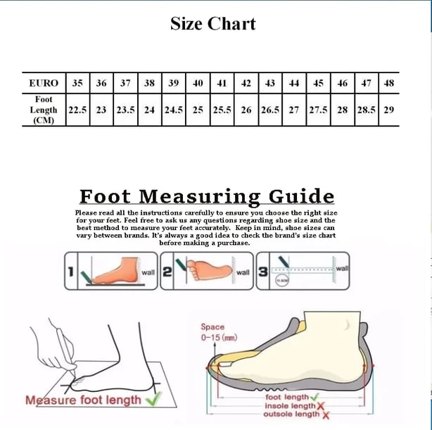 Size Chart Chained Up Rave Boots
