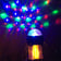 Crystal Ball Festival Light - Gold disco light projecting patterns on tent wall | Ravers Co