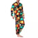 Blue & Gold Mushroom Pyjamas set for men - full view | Ravers Co