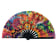 Psychedelic Flowers Hand Fan