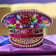 Pink Stud Captain Hat - front view with sequins and rhinestones | Ravers Co