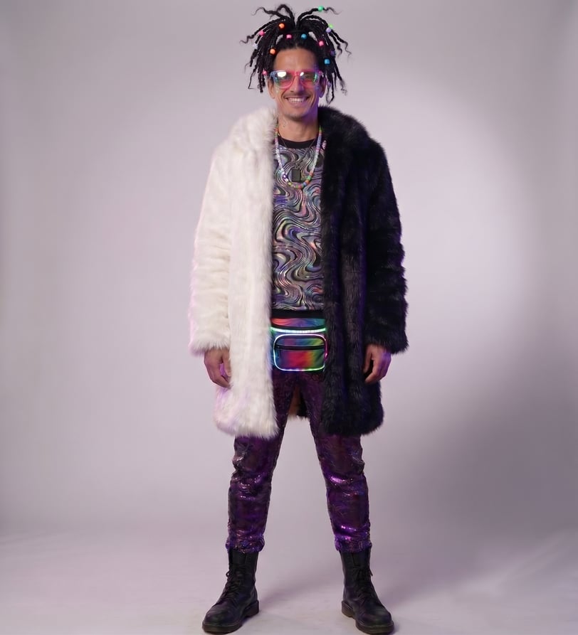 Duality Faux Fur Coat - Ravers Co New Zealand