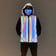 Reflective Hooded Rave Vest for men shown from the front | Ravers Co