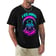 Techno Spaceman Shirt in black with psychedelic graphic | Ravers Co