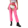 Loose Fit Rave Chaps in Black - front view on model | Ravers Co