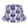 Psychedelic Alien Bucket Hat - front view with trippy alien print | Ravers Co