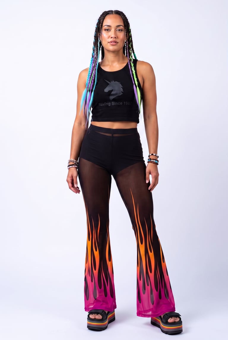 Ember Flare Mesh Pants