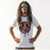 Melting Smiley Acid Tee - model wearing the UV reactive shirt looking sideways | Ravers Co