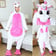 Model dressed in Rosy Wings Unicorn Onesie