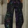 Galaxy Moon Wide Leg Pants with a vibrant cosmic 3D print | Ravers Co