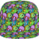 Creature Crash Baseball Cap - front view with psychedelic print | Ravers Co