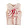 White Open Heart Rave Tank - three-quarter back view on model | Ravers Co