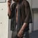 Short Mesh Kimono Shirt for men shown from the front on a model | Ravers Co