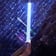 45cm LED Strobe Baton - Ice Blue colour front view | Ravers Co