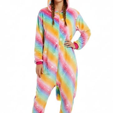Colourful Starry Unicorn Onesie — front view