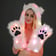 Luminous Kitty Spirit Hat with multi-colour LEDs on a model | Ravers Co