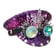 Purple Sequin Captain Hat & Crystal Diffraction Goggles set on display | Ravers Co