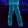 Photo of a model wearing the Fibre Optic Pants from ravers co.