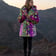 Neon Leopard Print Fur Coat