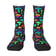 Psychedelic Pastel Magic Mushroom Crew Socks showing vibrant pattern detail | Ravers Co