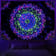 Close-up of the Trippy Flower Glowing Tapestry's psychedelic print | Ravers Co