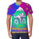 Bicycle Day 1943 T-Shirt - Albert Hoffman psychedelic comic print on model | Ravers Co